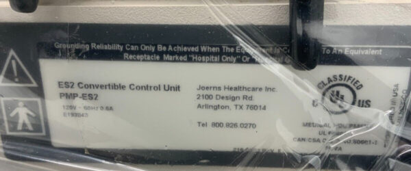 Joerns P.R.O. Technology PMP-ES2 ES2 Convertible Control Unit Medical Pump 55E