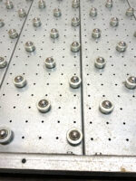 Global Industrial 4' 48" X 48" Ball Transfer Conveyor Table Rollers 8" Center
