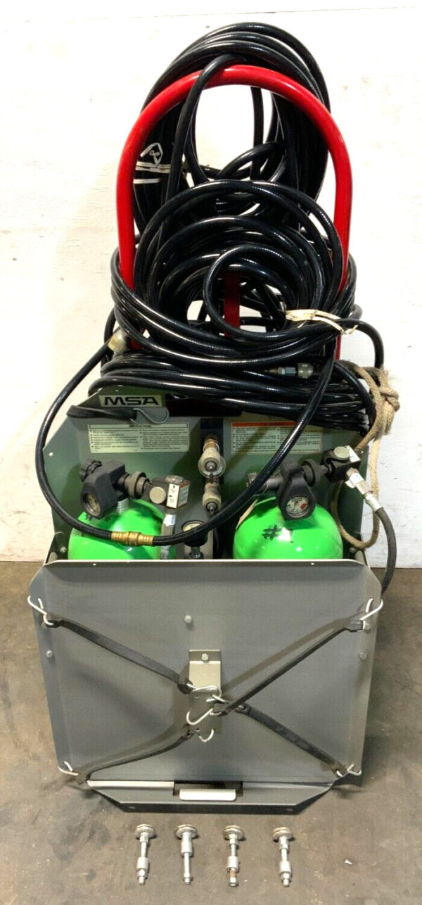 MSA 807052 Port Aire Quick-Fill Portable Air Supply System w/Tanks & Cart E9A