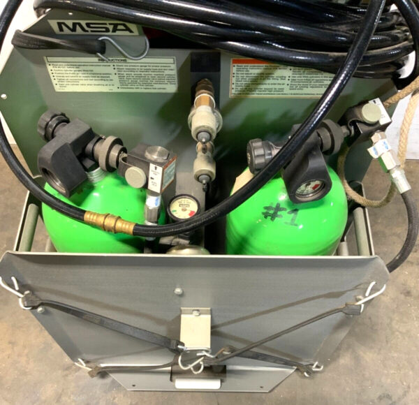 MSA 807052 Port Aire Quick-Fill Portable Air Supply System w/Tanks & Cart E9A
