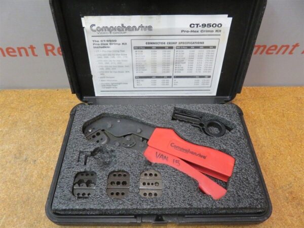 Comprehensive Pro-Hex CT-9500 Crimp Tool Crimping Dies Case Coaxial Connector