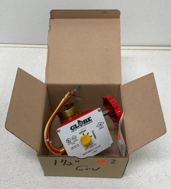 Globe Fire Sprinkler Co GL300G Grooved Butterfly Valve 1 1/2” HBG 300 PSI 71A
