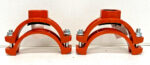 New Lot of 2 SPP Threaded 6" x 2" Mechanical Female Bolted Tee Outlet Pipe B7B