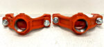 New Lot of 2 SPP Threaded 6" x 2" Mechanical Female Bolted Tee Outlet Pipe B7B