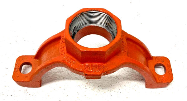 New Lot of 2 SPP Threaded 6" x 2" Mechanical Female Bolted Tee Outlet Pipe B7B