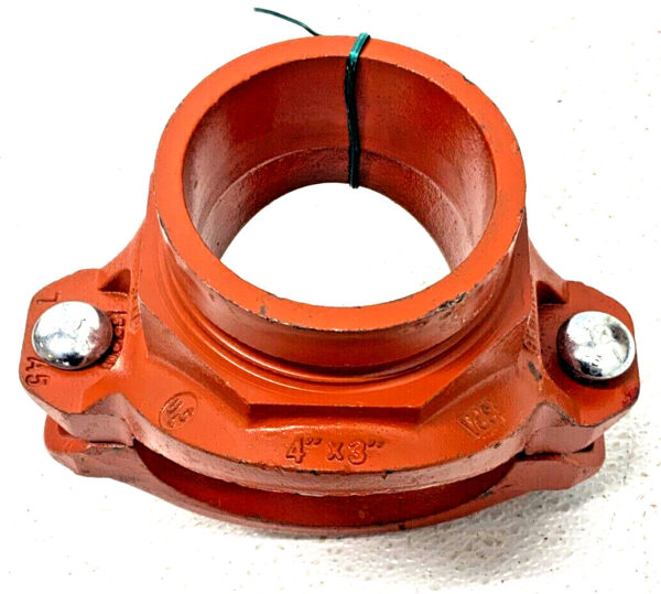 Lot of 3 Grinnell FIG 730 Grooved 4" x 3" Mechanical Female Tee Outlet A4A