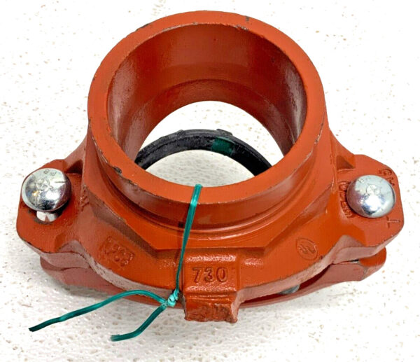 Lot of 3 Grinnell FIG 730 Grooved 4" x 3" Mechanical Female Tee Outlet A4A
