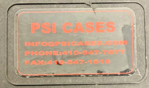 Pelican PSI Black Custom Foam Interior Insert Carrying Case 18" X 13" X 4" 14A