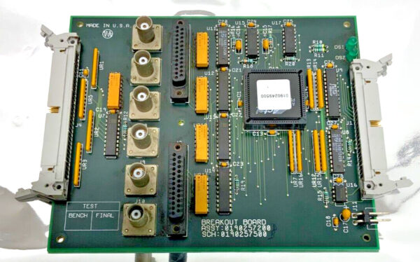 Varian Inova 0190257200 0190257500 NMR Breakout Board BD 6x BNC Outlet Green PCB