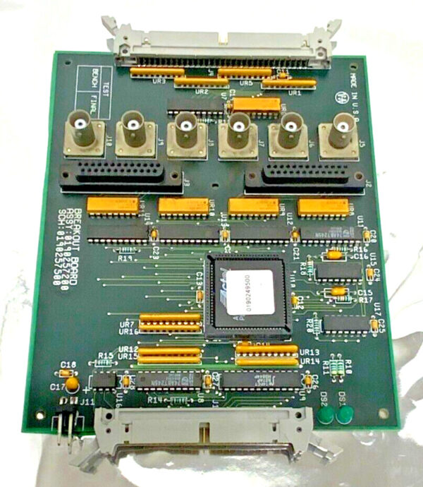 Varian Inova 0190257200 0190257500 NMR Breakout Board BD 6x BNC Outlet Green PCB