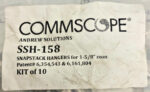 Lot of 4 10-Pk (40) Commscope SSH-158 Andrew SnapStack Hanger 1-5/8" Coax A3C