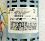 Gast Reliance Electric 0532-104A-G621X Motor Mounted Rotary Vane Vacuum Pump 47B