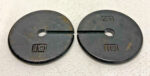 Lot of 2 CAP 10lb Slotted Cast Iron Calibration Weights 37A