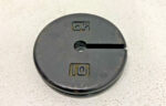 Lot of 2 CAP 10lb Slotted Cast Iron Calibration Weights 37A