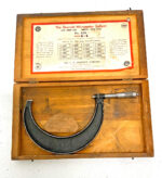 Brown & Sharpe 5-6" Disc Blade Slant Line Machinist Outside Micrometer 266D