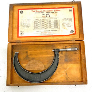 Brown & Sharpe 5-6" Disc Blade Slant Line Machinist Outside Micrometer 266D