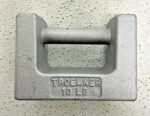 Troemner 10 lb Cast Iron Calibration Weight 83040253 Grip Handle 22D