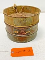 Set of 2 Tyler Standard Screen Scale Brass Sieves 8" Dia 9, 20, Pan Lot #13