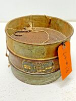 Set of 2 Tyler Standard Screen Scale Brass Sieves 8" Dia 9, 20, Pan Lot #13