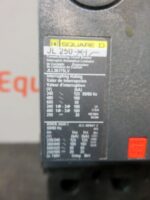 Square D JL 250 JL250 Power Pact 3 Pole Circuit Breaker Auto Switch 250 Amp