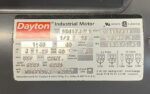 Dayton 5K617J Industrial Motor .5HP 1140RPM 115/230V 60HZ 1PH 10.4/5.2AMPS 27A
