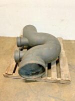 Charlotte XH 175 12" Dia Running Trap w/6" Double Hub Vent Industrial Pipe G6C