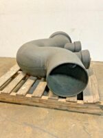 Charlotte XH 175 12" Dia Running Trap w/6" Double Hub Vent Industrial Pipe G6C