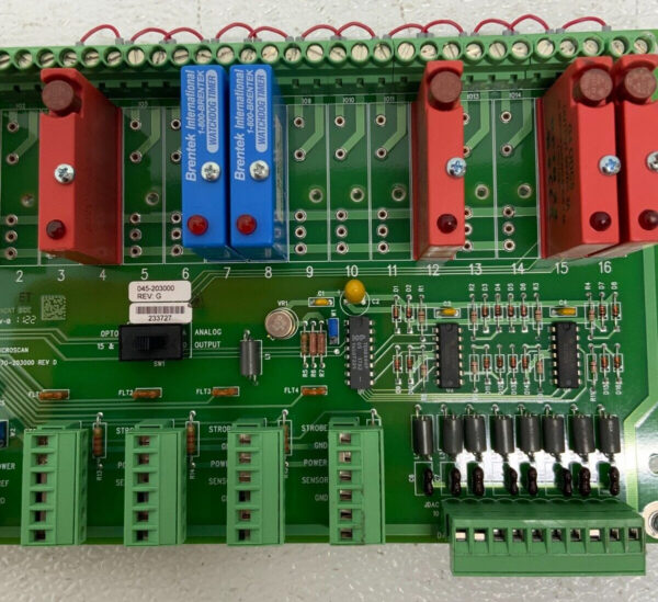 Microscan RTF 070-203000 Rev D Simatic Monitor Control Board Assembly 245A