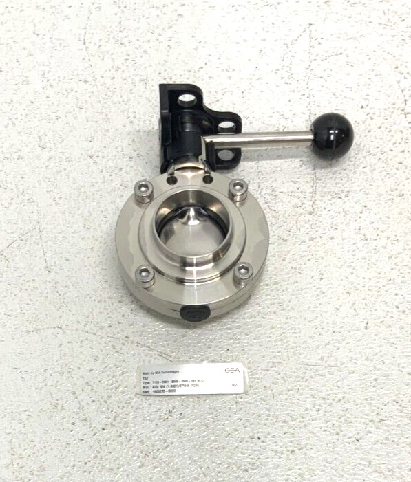 NEW GEA Tuchenhagen 236310010196 236310009577 2" Hygienic Butterfly Valve 255D_0 NEW GEA Tuchenhagen 236310010196 236310009577 2" Hygienic Butterfly Valve 255D