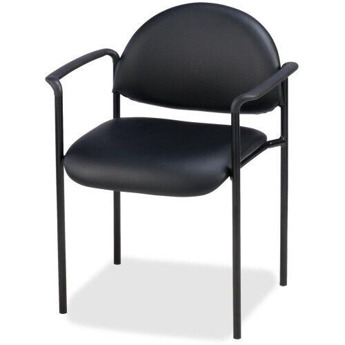 NEW Lorell LLR69507 Reception Guest Chair Black Vinyl 23.8 x 23.5 x 30.5 B2A_0 NEW Lorell LLR69507 Reception Guest Chair Black Vinyl 23.8 x 23.5 x 30.5 B2A