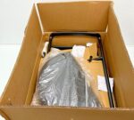 NEW Lorell LLR69507 Reception Guest Chair Black Vinyl 23.8 x 23.5 x 30.5 B2A