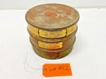 Set of 2 USA Standard Sieve Series Brass 8" Dia 50, 200 1 Base 1 Lid Lot #12