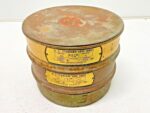 Set of 2 USA Standard Sieve Series Brass 8" Dia 50, 200 1 Base 1 Lid Lot #12