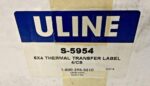 ULINE S-5954 Open Case 3 Rolls 6x4 Thermal Transfer Labels Zebra Eltron 43A