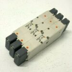 Lot of 3 SMC VSR8-4-FJG-D-3VZR Double Solenoid Valve Position 3 E12B