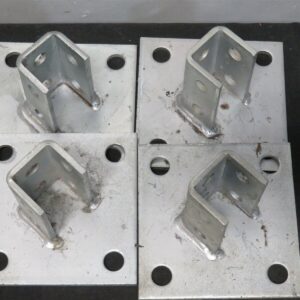 Pallet Racking Column End Protector Stainless Steel 2 1/4" Lot of 4