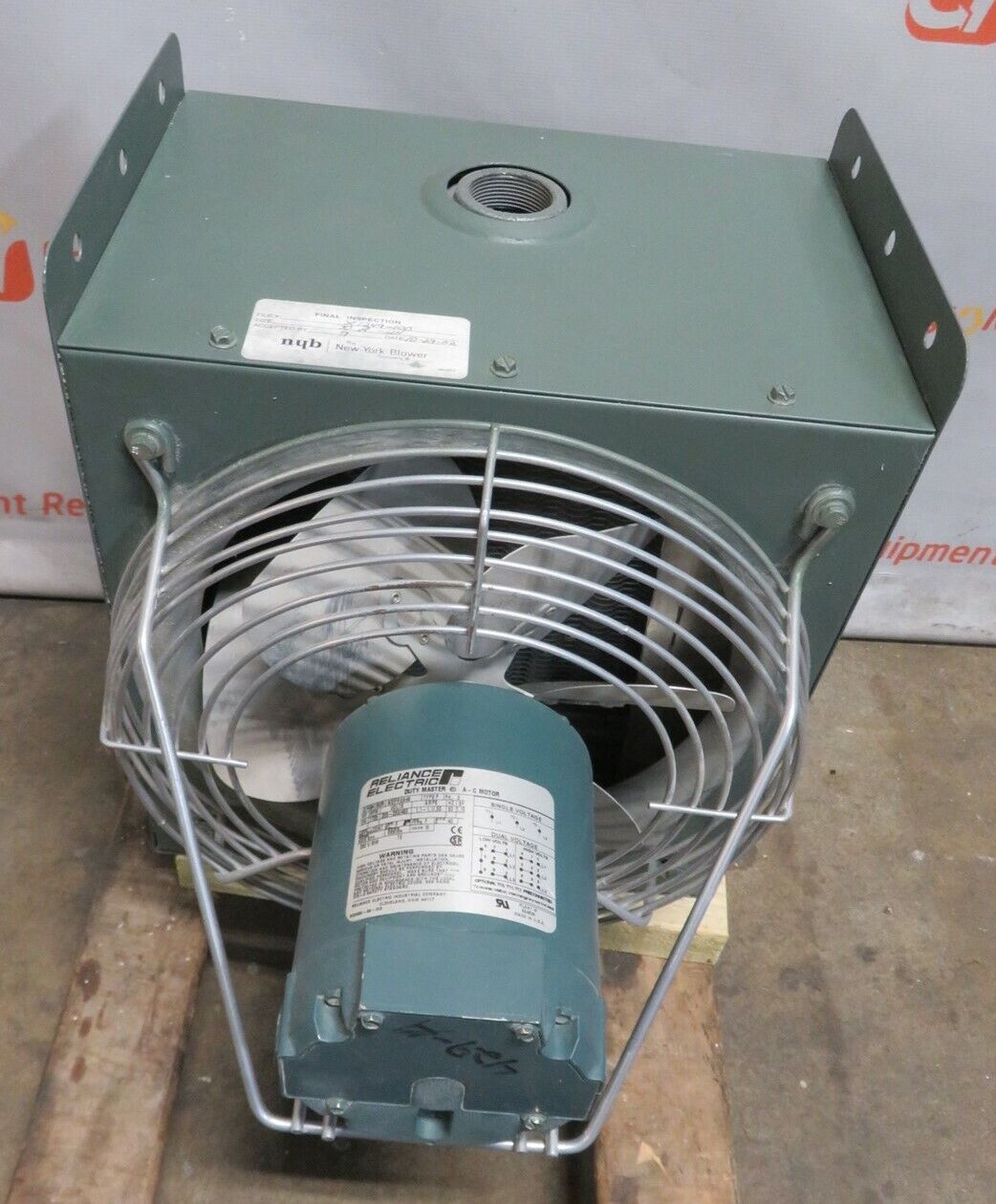 New York Blower NYB X1249-100 70Amp 1/4Hp Steam Heater _3 New York Blower NYB X1249-100 70Amp 1/4Hp Steam Heater