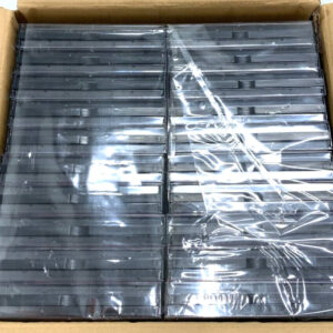 Lot of 2 NEW Uline S-11831 Box of 20 Multi CD Jewel Case 6 CD Black Tray B4C