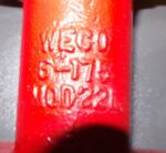 Weco 6" Cast Iron Nylon Butterfly Wafer Valve P501402 45B