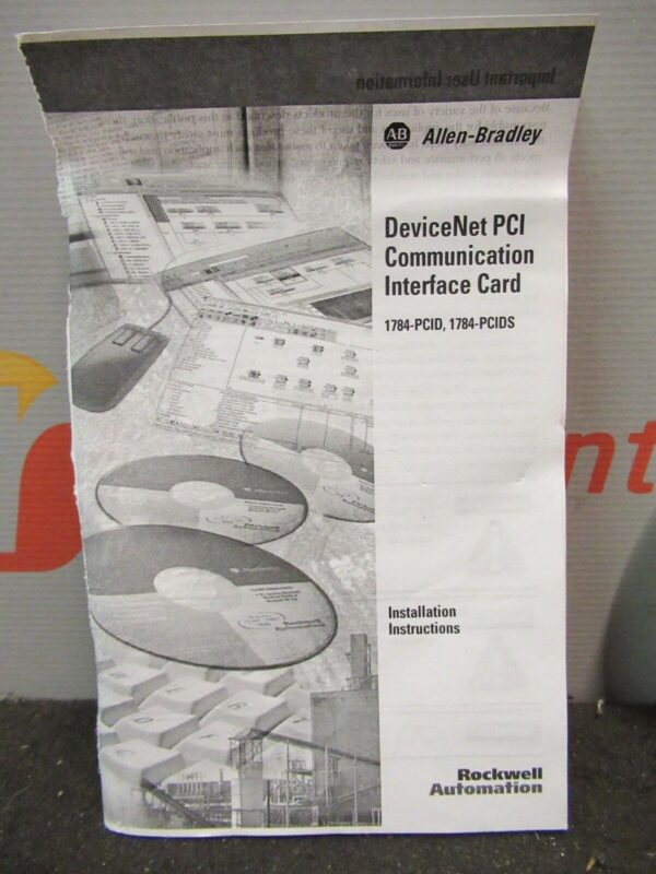 Allen Bradley 1784-PCIDS DeviceNet Series A Scanner Interface Card 65A