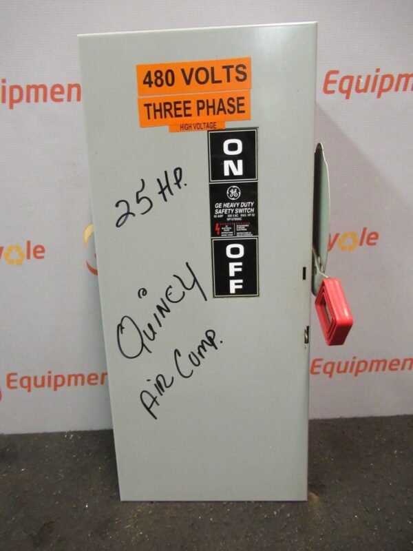 GE TH3362 Heavy Duty Safety Switch Enclosure Model 10 60A 600VAC 250VDC