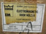 Dorma EM EM501-120A Electromagnetic Door Holder Floor Mounted 120VAC Lot of 2
