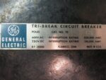 General Electric Tri-Brake 500 Amp Circuit Breaker 3 Pole Mag Adj 600V