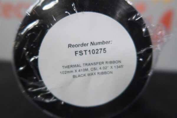 Clean Start Thermal Transfer Ribbon Black FH Wax 4.02" x 1345' 102mm 410M Lot11