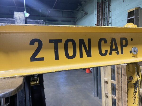 Caldwell 2 Ton Spreader Bar Hook Paper Metal Roll Lifting Beam 23-2-76 G7A