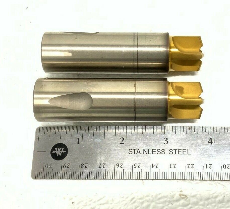 Lot of 2 Unbranded R0680 1" x 3 3/4" Face Mill End Cutter 266E_0 Lot of 2 Unbranded R0680 1" x 3 3/4" Face Mill End Cutter 266E