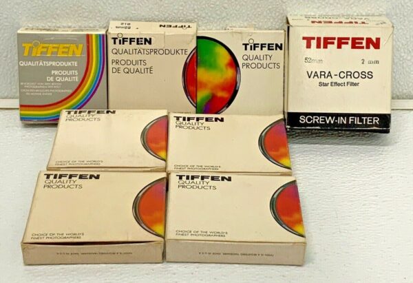Tiffen Variety Lot Of 8 Screw On Camera Photo Filters 235D
