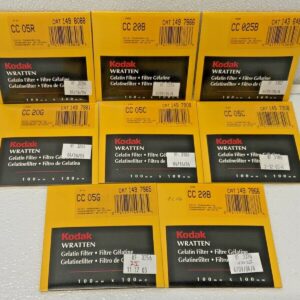 Kodak Wratten Gelatin Filters Variety Lot Of 8 100mm x 100mm 242I