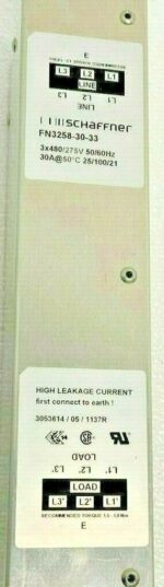 Schaffner FN 3258-30-33 Power Line Filter 253H