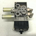 SMC VSR8-8-FJG-D-3EZ-V1 Pneumatic Solenoid Valve w/ ISO Plug-in Blue Coil 51B